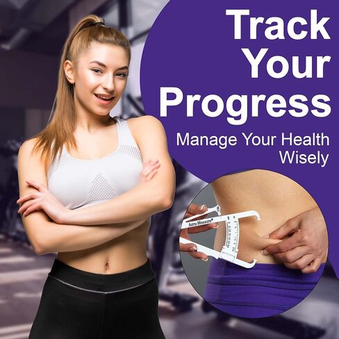 Accu-Measure Body Fat Caliper - جهاز قياس دهون الجسم المحمول باليد - فرجار Skinfold يقيس دهون الجسم للرجال والنساء in Saudi Arabia