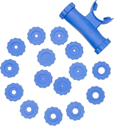Bas Rutten O2 Trainer - Official Workout Device for Respiratory Training and Lung Muscle Fitness - Portable Breathing Mouthpiece for High Altitude and Power Training (Blue) in Saudi Arabia