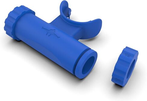 Bas Rutten O2 Trainer - Official Workout Device for Respiratory Training and Lung Muscle Fitness - Portable Breathing Mouthpiece for High Altitude and Power Training (Blue) in Saudi Arabia
