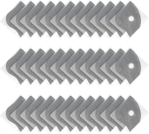 36 Individually Wrapped Face Cover Filter Insert - Activated Carbon Filters for Most Bicycle Face Msk with Filter - Replacement Anti-Dust Filter Inserts for Cycling Woodworking Sanding Outdoors in Kuwait