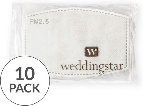 مرشحات قناع Weddingstar PM 2.5 القابل للتصرف بتقنية الكربون 5 طبقات - 10 عبوات in Kuwait