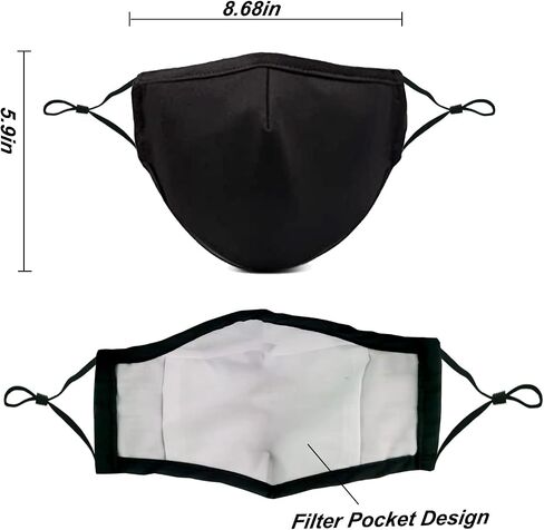 MAZJOYDAY Washable Reusable Cloth Face Masks for Women Men - Breathable Face Mask with Nose Wire and Filter Pocket for Adult in Saudi Arabia