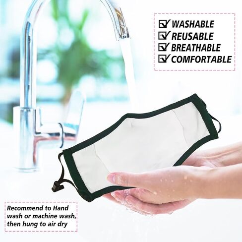 MAZJOYDAY Washable Reusable Cloth Face Masks for Women Men - Breathable Face Mask with Nose Wire and Filter Pocket for Adult in Saudi Arabia