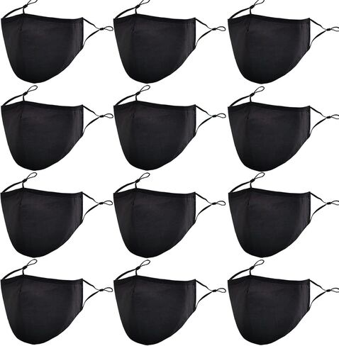 MAZJOYDAY Washable Reusable Cloth Face Masks for Women Men - Breathable Face Mask with Nose Wire and Filter Pocket for Adult in Saudi Arabia