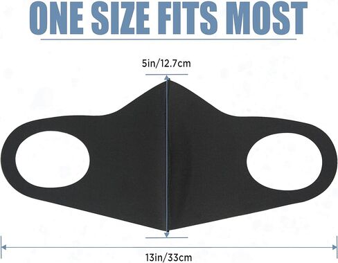 10 عبوات من أغطية الوجه مع غطاء حلقة أذن مرن لكامل الوجه مضاد للغبار، للجنسين، قابل للغسل وإعادة الاستخدام للرجال والنساء، ناعم على الوجه والجلد (ملون) in Kuwait