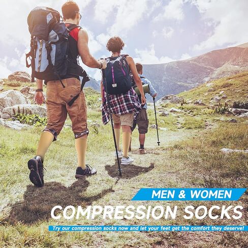 cerpite Open Toe Compression Socks Women & Men-2 Pairs 15-20 mmHg Knee High Stockings for Circulation Support in Saudi Arabia