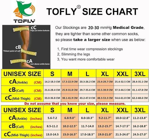 TOFLY® Medical Thigh High Compression Socks Footless for Women & Men, Opaque Support Hose, 15-20mmHg Graduated Compression Stockings with Silicone Band for Varicose Veins, Edema, DVT, 1 Pair Beige S in Saudi Arabia