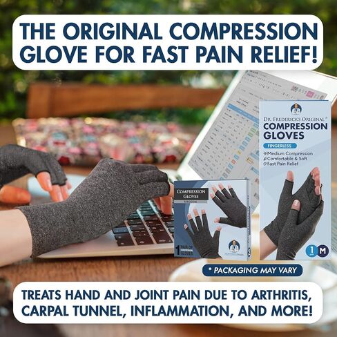 Dr. Frederick's Original Arthritis Compression Gloves for Women & Men - Ideal for Arthritis Hand Pain Relief, Carpal Tunnel, Reynaud’s & Poor Circulation - Small in Saudi Arabia