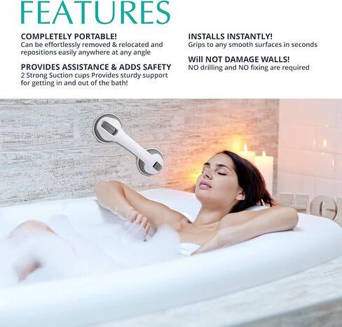 قضبان امساك لأحواض الاستحمام والدش، مقابض دش لكبار السن، اكسسوارات الحمام لكرسي الدش، قضبان امساك لكبار السن للجدران، قضبان امساك للمعاقين، قضبان امساك دش لكبار السن in Kuwait