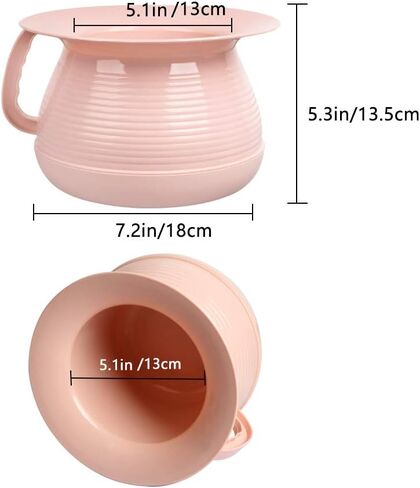 Chamber Pot Bedpan Urinal Bottle Urine Pots Potty Pee Bucket Bedside Urinal with Lids to Prevent Odors, Suitable for Kids, Women and Men (Blue) in Saudi Arabia