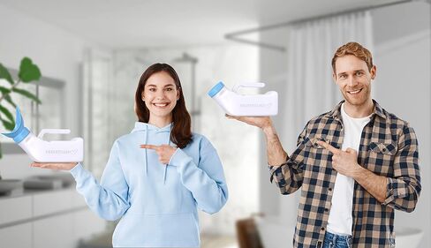مبولة نسائية مقاومة للانسكاب 32 أونصة (عبوة واحدة) - مبولة للنساء - قمع تبول - مقلاة سرير للنساء - مبولة محمولة للنساء - جهاز تبول نسائي قوي للسفر في السيارة، أساسيات رحلة الطريق in Kuwait