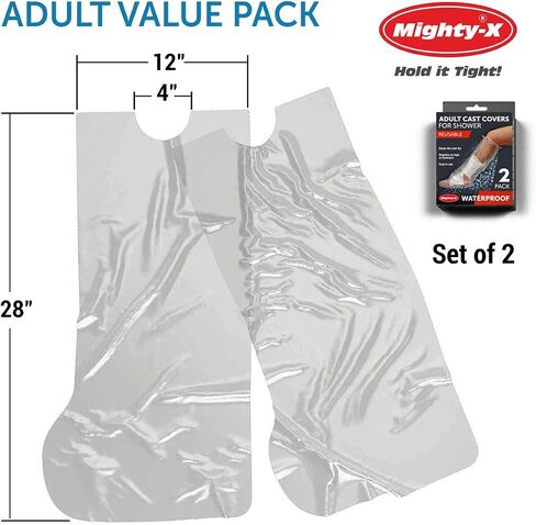 100% Waterproof Cast Cover Leg -【Watertight Seal】- Reusable 2 pk Cast Protector for Shower Leg Adult Knee, Ankle, Foot - Half Leg Covers in Saudi Arabia