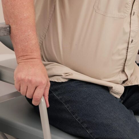 Homecraft Deluxe Bariatric Drop Arm Commode, 1000 Pound Weight Capacity, Adjustable Height Bedside or Over-The-Toilet Commode, Designed for Patients Who Struggle with Obesity, Easy-to-Assemble in Saudi Arabia