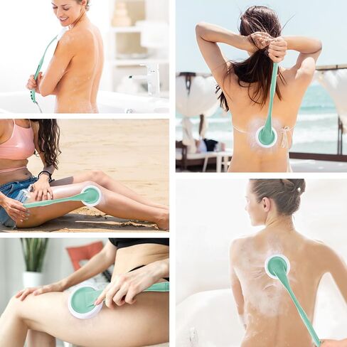 Lotion Applicator for Back, 20.5" Back Lotion Applicator, Back Lotion Applicators for Your Back, Easy Reach and Washable, Back Self Tanner Applicator（Cyan） in Kuwait