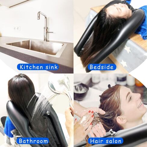 Inflatable Shampoo Bowl, Portable Hair Washing Tray for Bedside and in Bed, Lightweight Shampoo Basin for Elderly, Disabled, Pregnant, Injured, Bedridden, Handicap, Lightweight Hair Washing Sink in Saudi Arabia