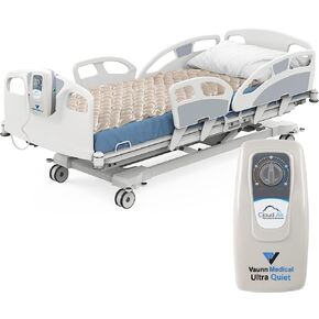 Vaunn Medical Cloud Air Whisper غطاء مرتبة ضغط الهواء المتناوب الهادئ مع مضخة مقاس مزدوج 36 بوصة × 78 بوصة × 3 بوصة in Kuwait