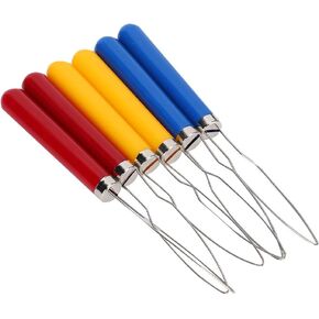 Zerodis Button Hook, 6PCs Shirt Coat Buttoning Aid Hand Buttons aids Wire Loop Button Hook Assist Tool Button Hook Dressing Aid Easily Buttons Dress Assist Device in Kuwait