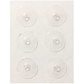 Original Loc-Dots – Computer Gaming Keyboard Tangible Training Location Learning Decal Stickers - 6 Pack, Clear, Single Raised Tactile Bump Dots, Easy to Apply, Strong Adhesive Backing, Made in USA in Saudi Arabia