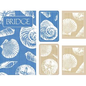 Entertaining with Caspari Gift Set Jumbo Type - 2 Score Pads & Bridge Tallies (Package of 24) (Shells)
