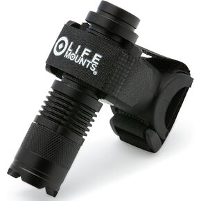 Life Mounts Tactical Rail Mount Flashlight - 3.5 in x 1.5 in, White LED - 1,000-Foot Beam & Multi-Mode Helmet Flashlight - 360-Degree Side Mount Helmet Lights - Weatherproof Design for Tactical Gear in Saudi Arabia