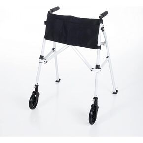 مشاية Stander EZ Fold-N-Go، مشاية خفيفة الوزن قابلة للطي للبالغين وكبار السن وكبار السن، مشاية سفر قابلة للطي مع عجلات، منزلقات تزلج، وحقيبة، مشاية قياسية مدمجة، Regal Rose in Kuwait