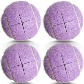 Precut Tennis Balls, 4PCS Walker Glide Balls, Heavy Duty Long Lasting Felt Pads for Furniture Legs and Floor Protection (Black) in Saudi Arabia