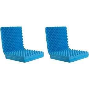 وسادة كرسي إسفنجية منحوتة على شكل قفص بيض من DMI، وسادة مقعد، وسادة مقعد السيارة، وسادة كرسي مكتب أو وسادة كرسي متحرك لتخفيف آلام الظهر، آلام عظام الذيل، عرق النسا، 18x16x4، بدون ظهر in Kuwait