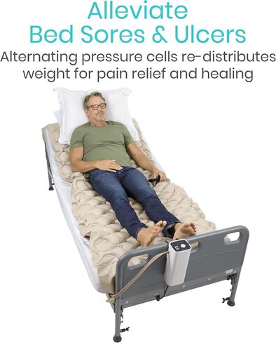 Vive Alternating Pressure Pad, Includes Mattress Pad and Electric Pump System in Kuwait
