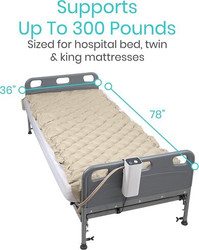 Vive Alternating Pressure Pad, Includes Mattress Pad and Electric Pump System in Kuwait