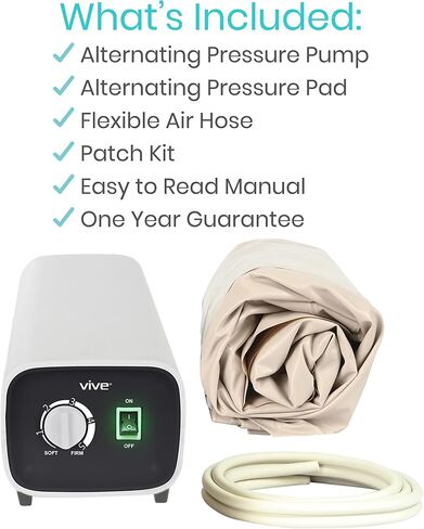 Vive Alternating Pressure Pad, Includes Mattress Pad and Electric Pump System in Kuwait