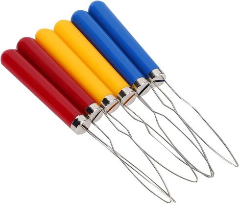 Zerodis Button Hook, 6PCs Shirt Coat Buttoning Aid Hand Buttons aids Wire Loop Button Hook Assist Tool Button Hook Dressing Aid Easily Buttons Dress Assist Device in Kuwait