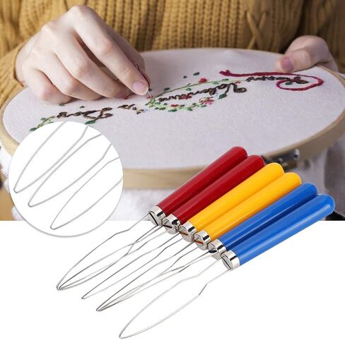 Zerodis Button Hook, 6PCs Shirt Coat Buttoning Aid Hand Buttons aids Wire Loop Button Hook Assist Tool Button Hook Dressing Aid Easily Buttons Dress Assist Device in Kuwait