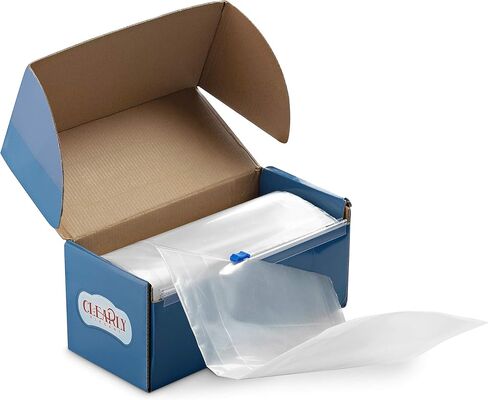 [سُمك 2 مطحنة] - لفافة مفرش طاولة بلاستيكية شفافة - مع قاطع ذاتي - غطاء طاولة عريض سميك للاستعمال مرة واحدة يحمي من الانسكابات والماء والزيوت والبقع. in Kuwait