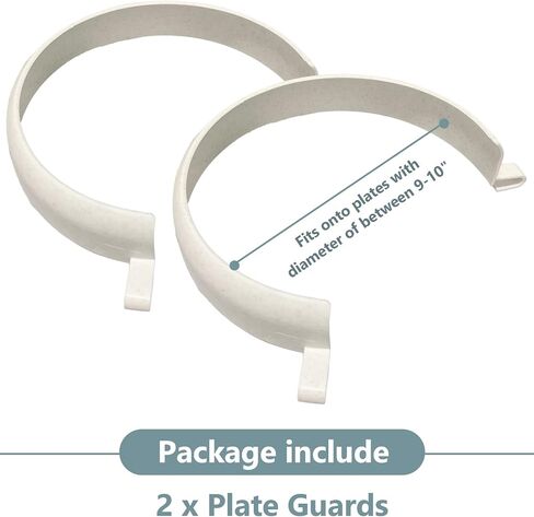 Food Guard for Plates, Clip-On Spill Prevention Eating Aid Assistant for Scooping Food, Dining Assistive Plate Guard for Disabled, Elderly, Handicapped (1) in Saudi Arabia