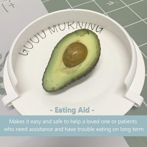 Food Guard for Plates, Clip-On Spill Prevention Eating Aid Assistant for Scooping Food, Dining Assistive Plate Guard for Disabled, Elderly, Handicapped (1) in Saudi Arabia