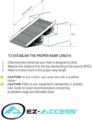 حقيبة EZ-Access، منحدر محمول قابل للطي مع سطح مقاوم للانزلاق، بطول 4 أقدام in Kuwait