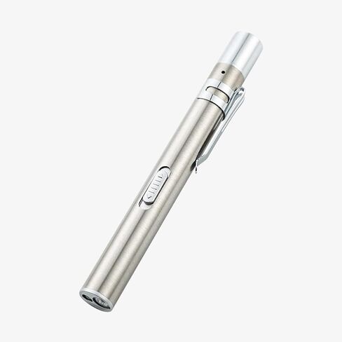 Lustrat USB Rechargeable Pen Light - Medical Pocket Flashlight - Lightweight Rechargeable Flashlight - Pen Light, Small Rechargeable Flashlight for Nursing and Medical Profession (Black) in Saudi Arabia