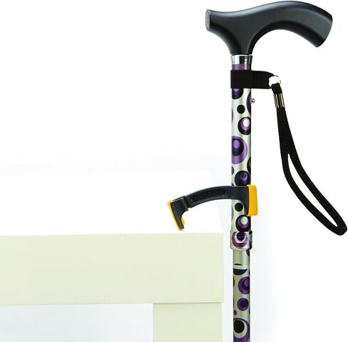 HealthSmart Vivi Bridgit Cane Rest Cane Holder, Helps Cane Stay in Place, Small and Compact, 5/8 to 1 Inch, Orange in Saudi Arabia