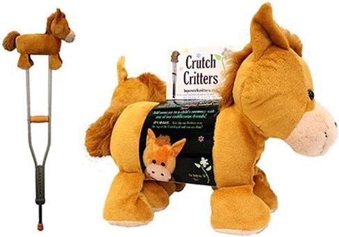 وسائد عكاز من القطيفة على شكل حصان من كراتش كريترز، مجموعة/2 in Kuwait