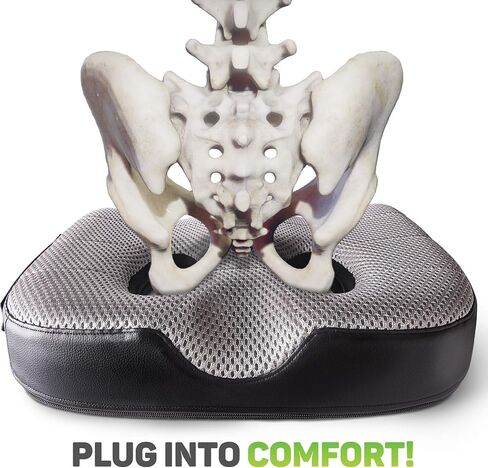 Aylio Socket Seat Cushion for Sit Bone and Back Pain Relief, Butt, Tailbone, Hip, Hamstring, Posture Support - Memory Foam Comfort Ischial Tuberosity Pillow for Desk Chair or Car in Saudi Arabia
