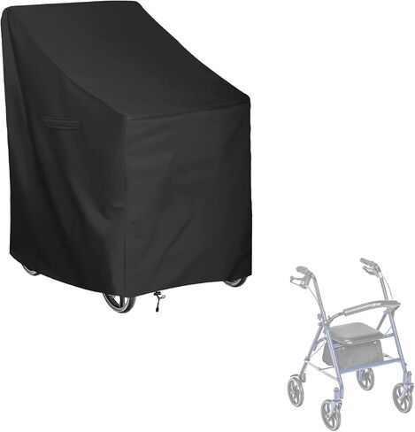 4-Wheel Rollator Walker Cover,Walkers for Seniors Dust Cover.28.3"x 26" x 35.4" (L x W x H) Suitable for Various Rollator(Cover Only) in Saudi Arabia