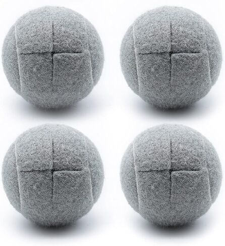 Magicorange 4 PCS Precut Walker Tennis Balls for Furniture Legs and Floor Protection, Heavy Duty Long Lasting Felt Pad Glide Coverings (Grey) in Saudi Arabia