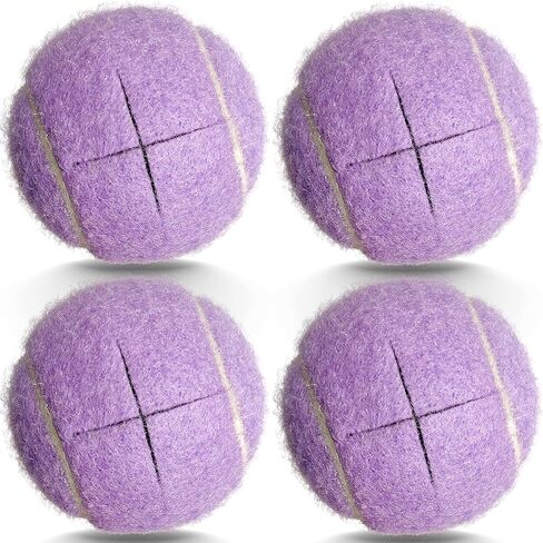 Precut Tennis Balls, 4PCS Walker Glide Balls, Heavy Duty Long Lasting Felt Pads for Furniture Legs and Floor Protection (Black) in Kuwait