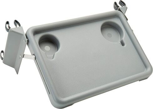 Lumex Folding Walker Tray with Cup Holders and Tool-Free Assembly, Grey, 603900A in Saudi Arabia
