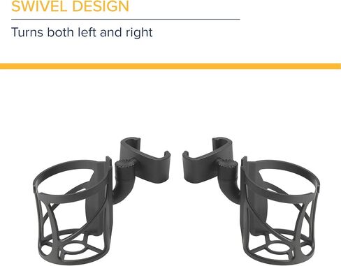 Drive Medical Nitro Clip-On Cup Holder for Walker Rollator, 6 x 4 x 3.5 Inch, Black in Saudi Arabia