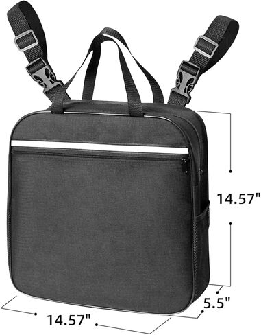 حقيبة كرسي متحرك مع حامل أكواب يناسب المشاة والبكرات والكراسي، وإكسسوارات الكراسي المتحركة للبالغين وكبار السن، وإكسسوارات تخزين الكراسي المتحركة، حقيبة ظهر لكبار السن قابلة للتعديل، وحقيبة علبة صينية دوارة in Kuwait