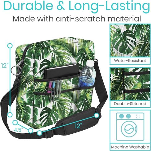Vive Bag for Wheelchairs & Walkers - Machine Washable, Double-Stitched, Water-Resistant Accessory Backpack for Rollators, Wheelchairs, Walkers - Pouch with XL Pockets & Straps for Quick Installation in Kuwait