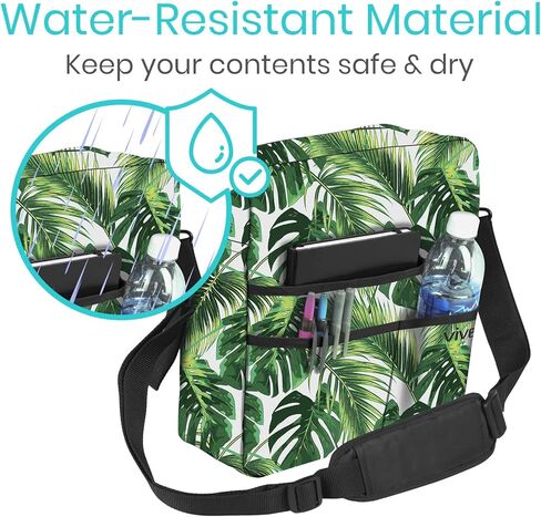 Vive Bag for Wheelchairs & Walkers - Machine Washable, Double-Stitched, Water-Resistant Accessory Backpack for Rollators, Wheelchairs, Walkers - Pouch with XL Pockets & Straps for Quick Installation in Kuwait