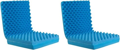 وسادة كرسي إسفنجية منحوتة على شكل قفص بيض من DMI، وسادة مقعد، وسادة مقعد السيارة، وسادة كرسي مكتب أو وسادة كرسي متحرك لتخفيف آلام الظهر، آلام عظام الذيل، عرق النسا، 18x16x4، بدون ظهر in Kuwait