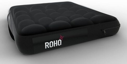 وسادة ROHO MOSAIC، وسادة مقعد قياسية قابلة للنفخ لكرسي المكتب والكراسي المتحركة والسيارات والحياة المنزلية ودعم آلام الظهر، وسادة قابلة للتعديل مع غطاء قابل للتمدد وقاعدة مضادة للانزلاق، 45.72 سم × 40.64 سم in Kuwait